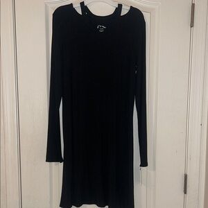Elegant Black Long Sleeve Dress girls xl 14/16